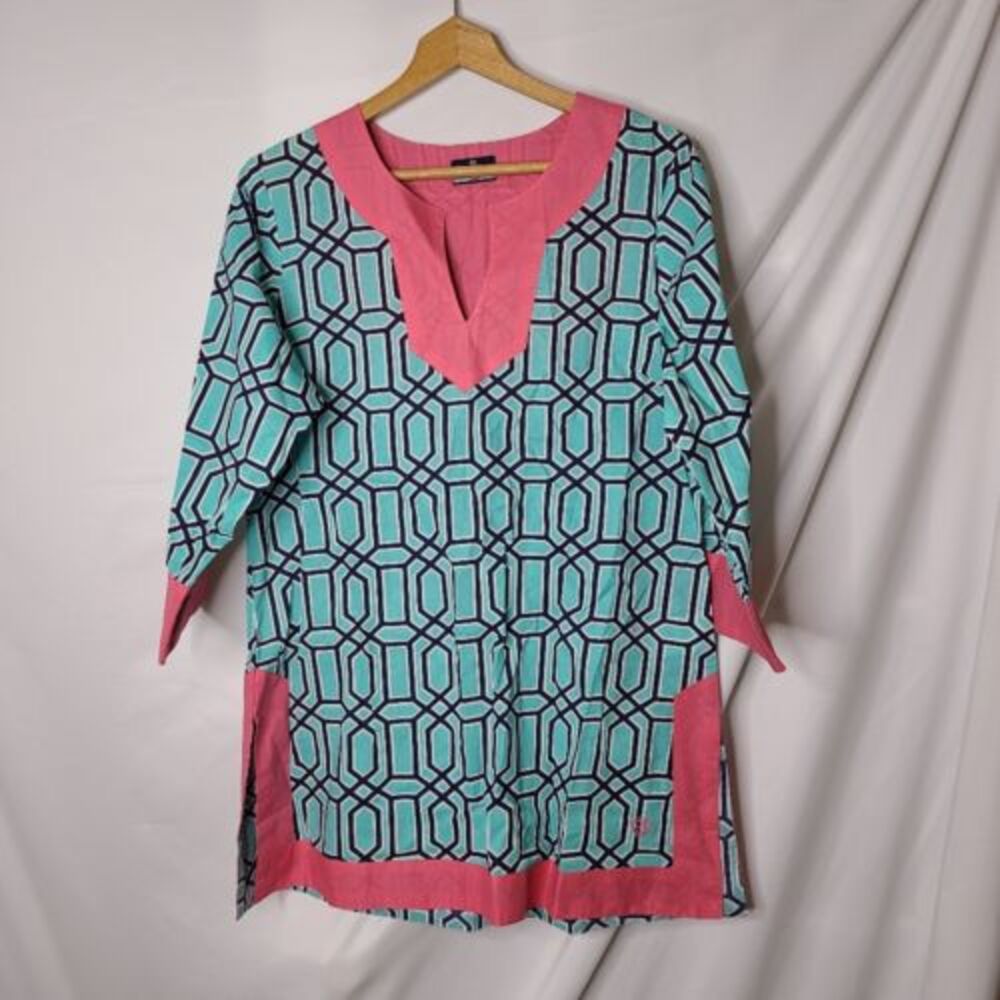 Simply Southern 100% Cotton Tunic Swim Coverup sz L